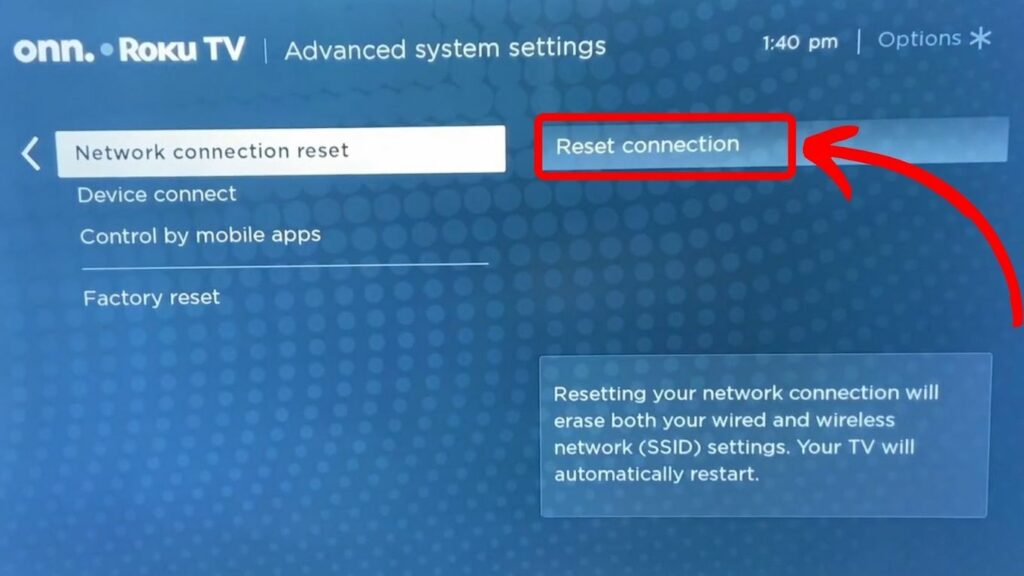 Resetting Network Settings on Roku